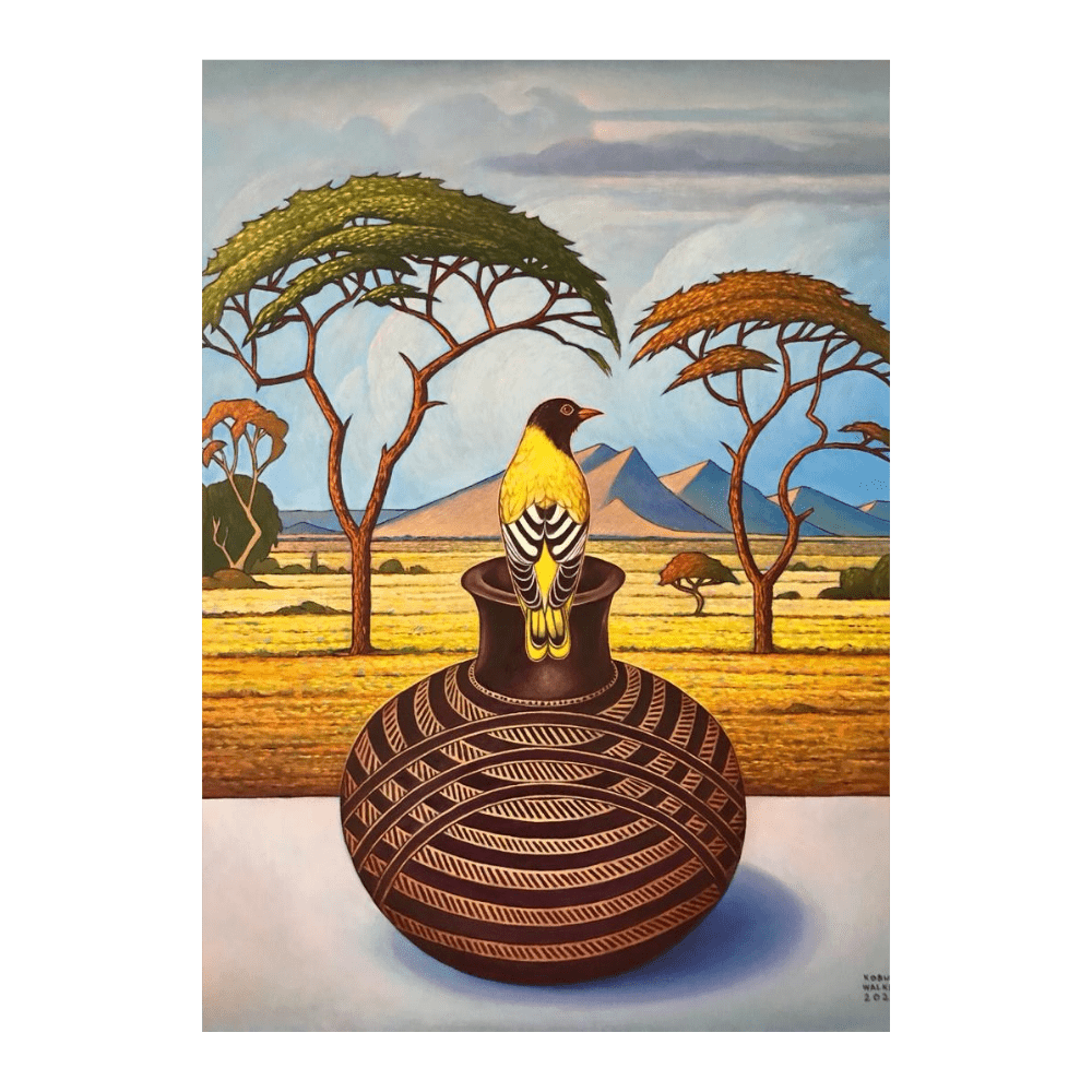Oriole With Clay
