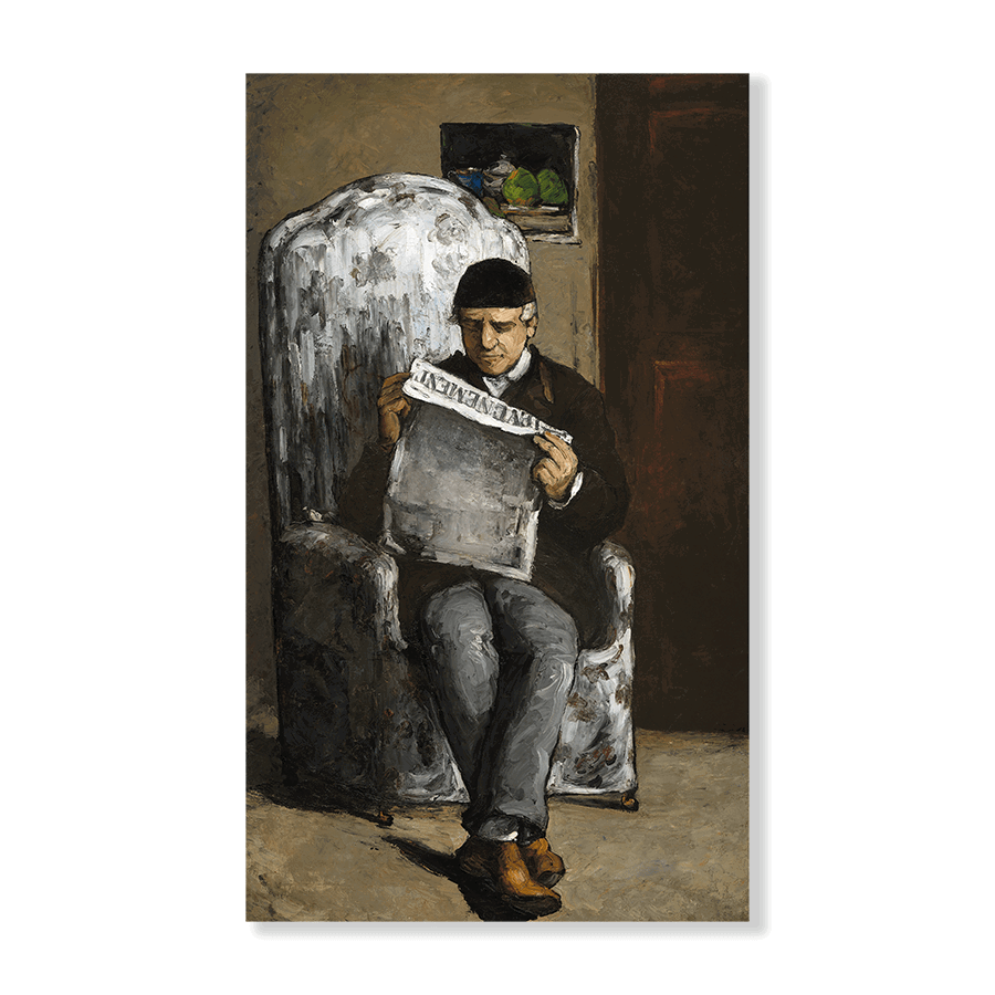 Paul Cézanne: "The Artist’s Father,Reading L’Événement" (1866) - Jasper & Jute