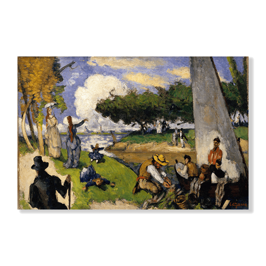 Paul Cézanne: "The Fishermen" (Fantastic Scene) - Jasper & Jute