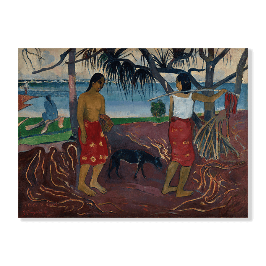Paul Gauguin: "I Raro te Oviri (Under the Pandanus)" (1891) - Jasper & Jute