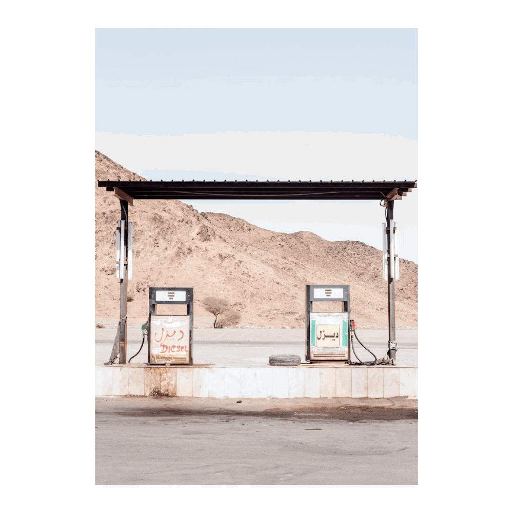 Petrol Station In The Middle East