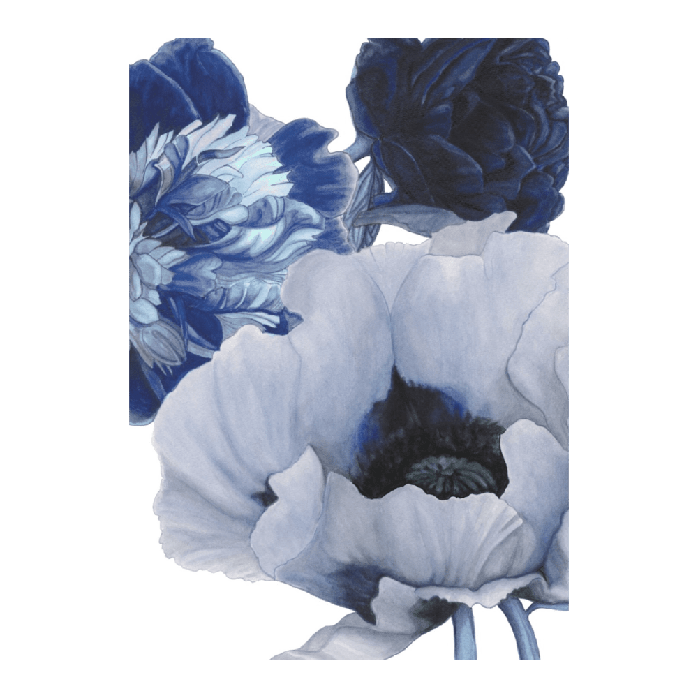 Poppy & Peony Delft Blue White III