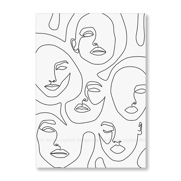 Sea of People Line Drawing III - Jasper & Jute