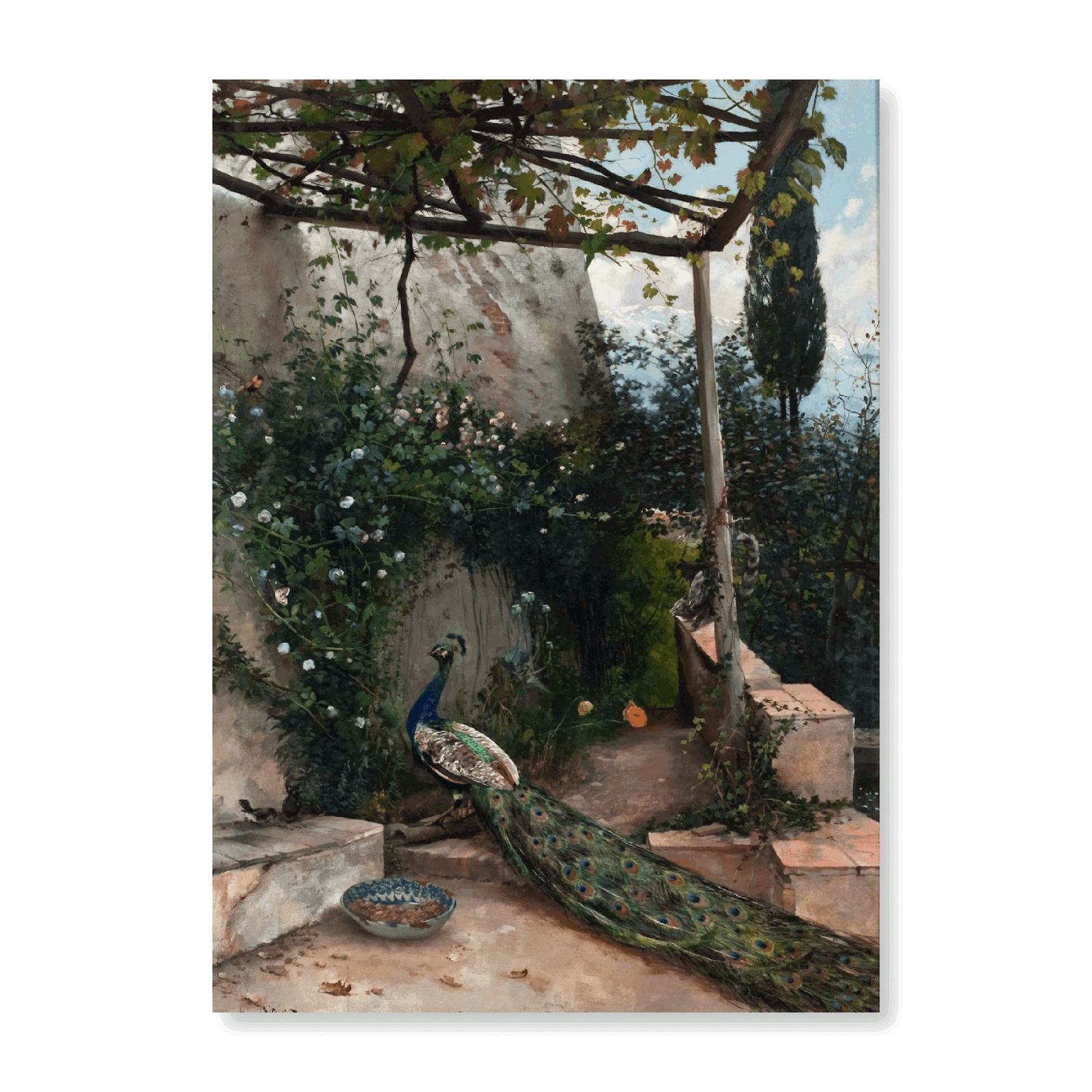 Terrace With Peacock, The Alhambra (1884) - Jasper & Jute