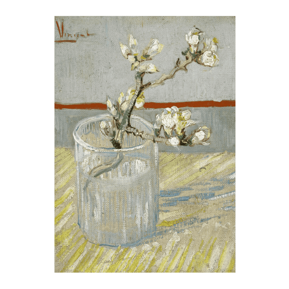 Van Gogh: "Spring of Flowering Almond in a Glass (1888)"