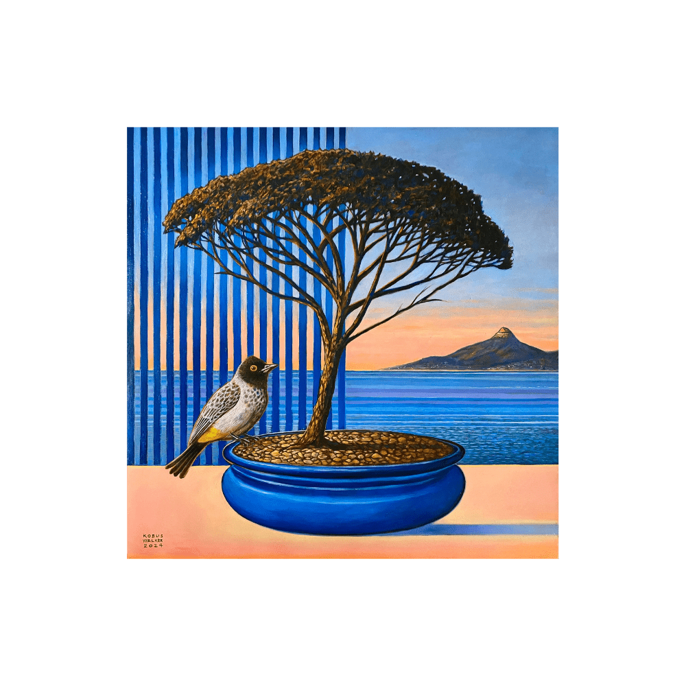 Umbrella Pine With Bulbul
