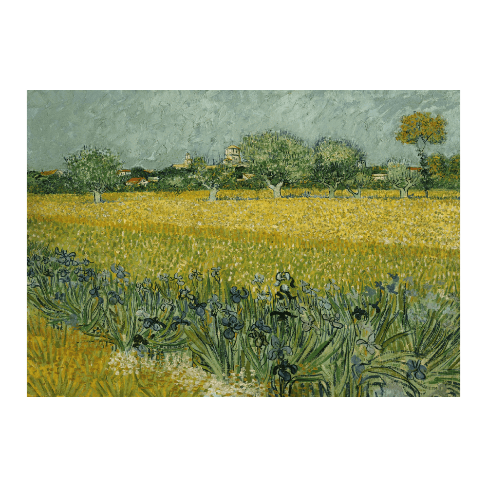 Van Gogh: "Field with flowers near Arles (1888)"