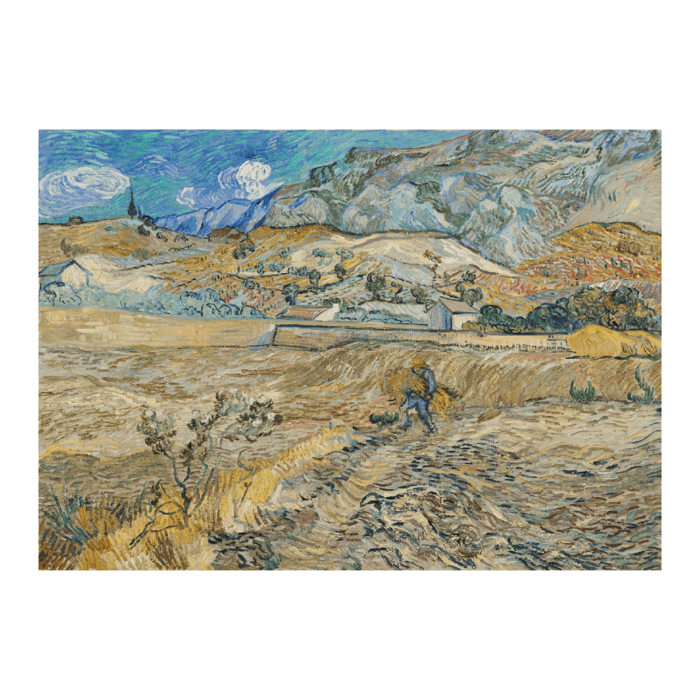Van Gogh: "Landscape at Saint-Rémy (Enclosed Field with Peasant) (1889)"