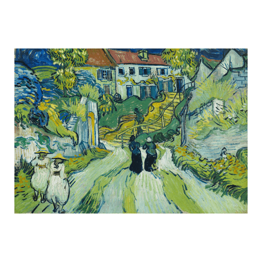 Van Gogh: "Stairway at Auvers (1890)" (100% off)