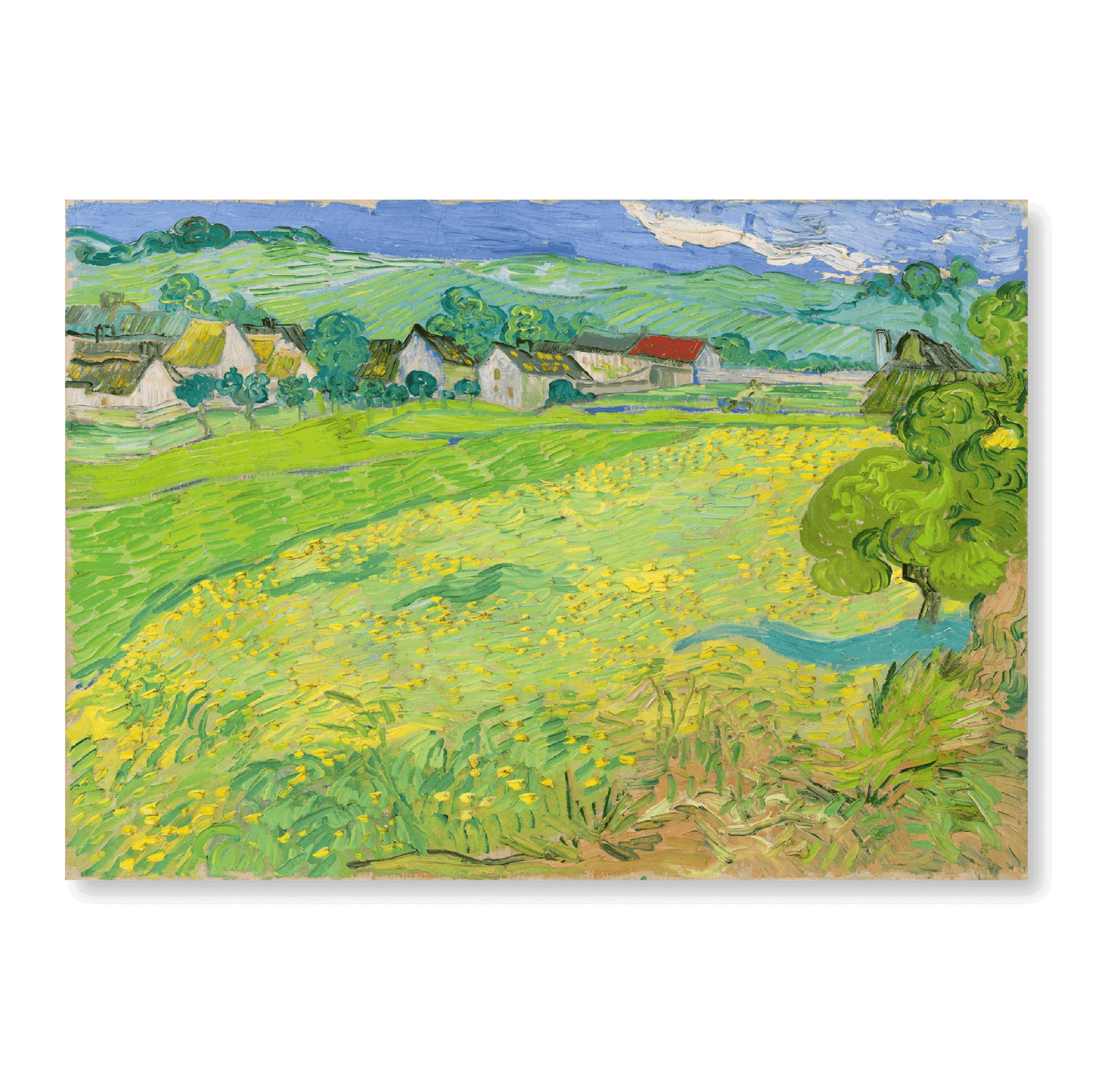 Van Gogh - "View of Vessenots Near Auvers (1890)" - Jasper & Jute