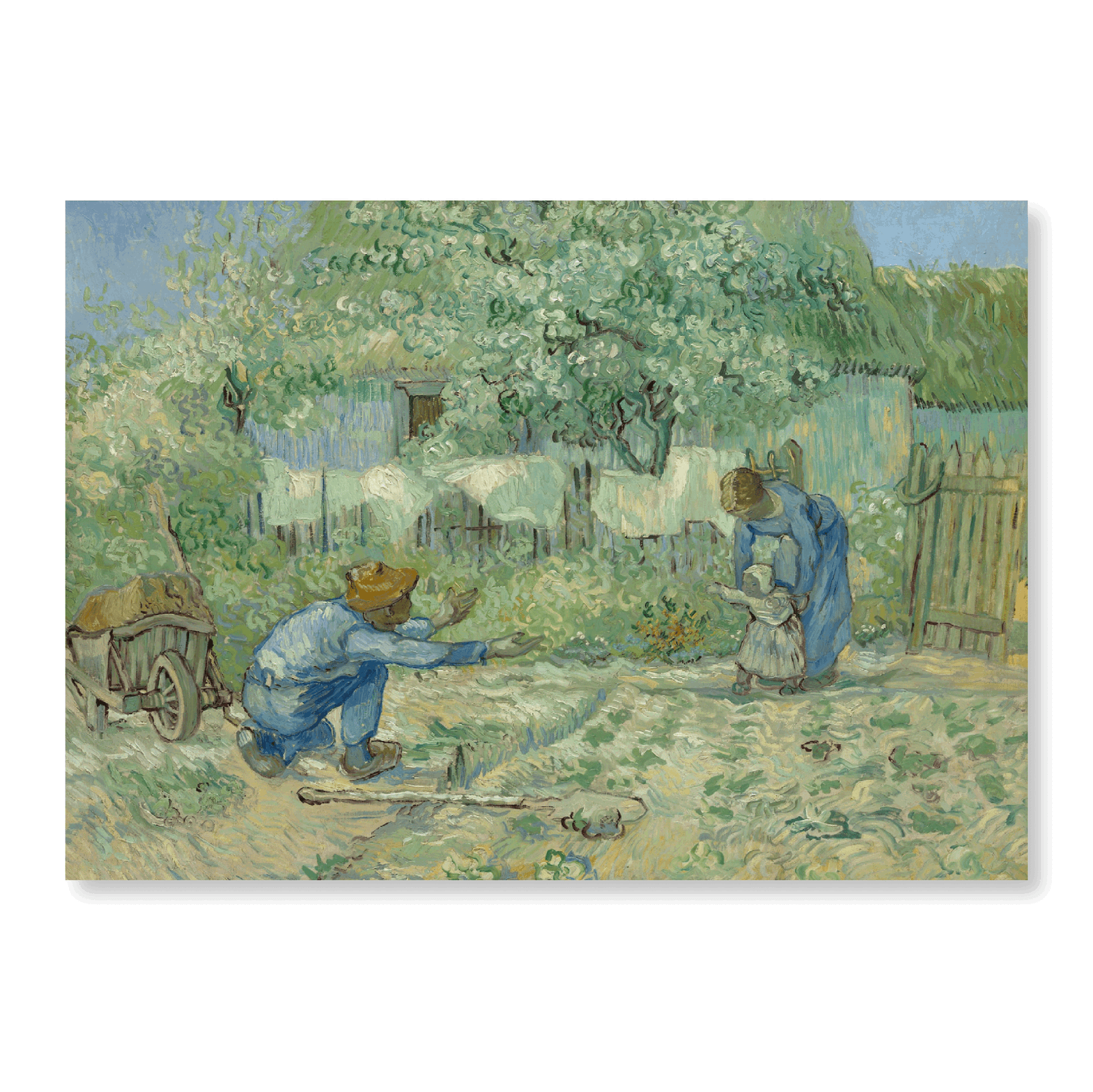 Van Gogh: "First Steps, after Millet (1890)" - Jasper & Jute