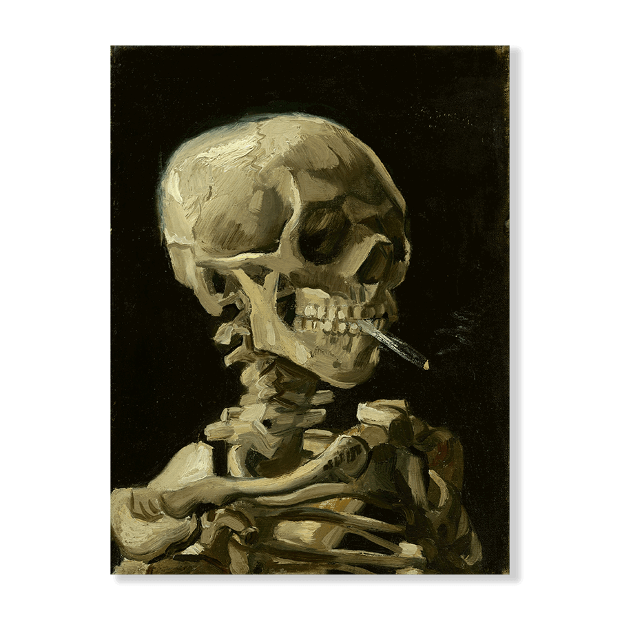 Van Gogh: "Head Of A Skeleton With A Burning Cigarette" - Jasper & Jute