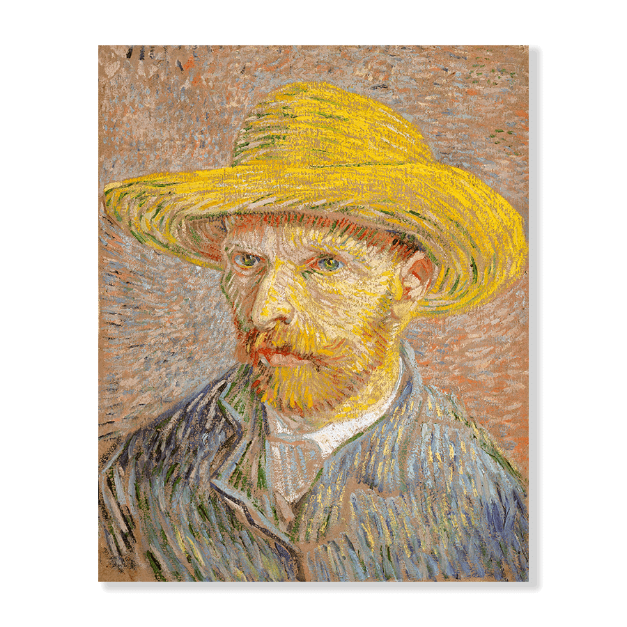Van Gogh: "Self Portrait with a Straw Hat" (1887) - Jasper & Jute