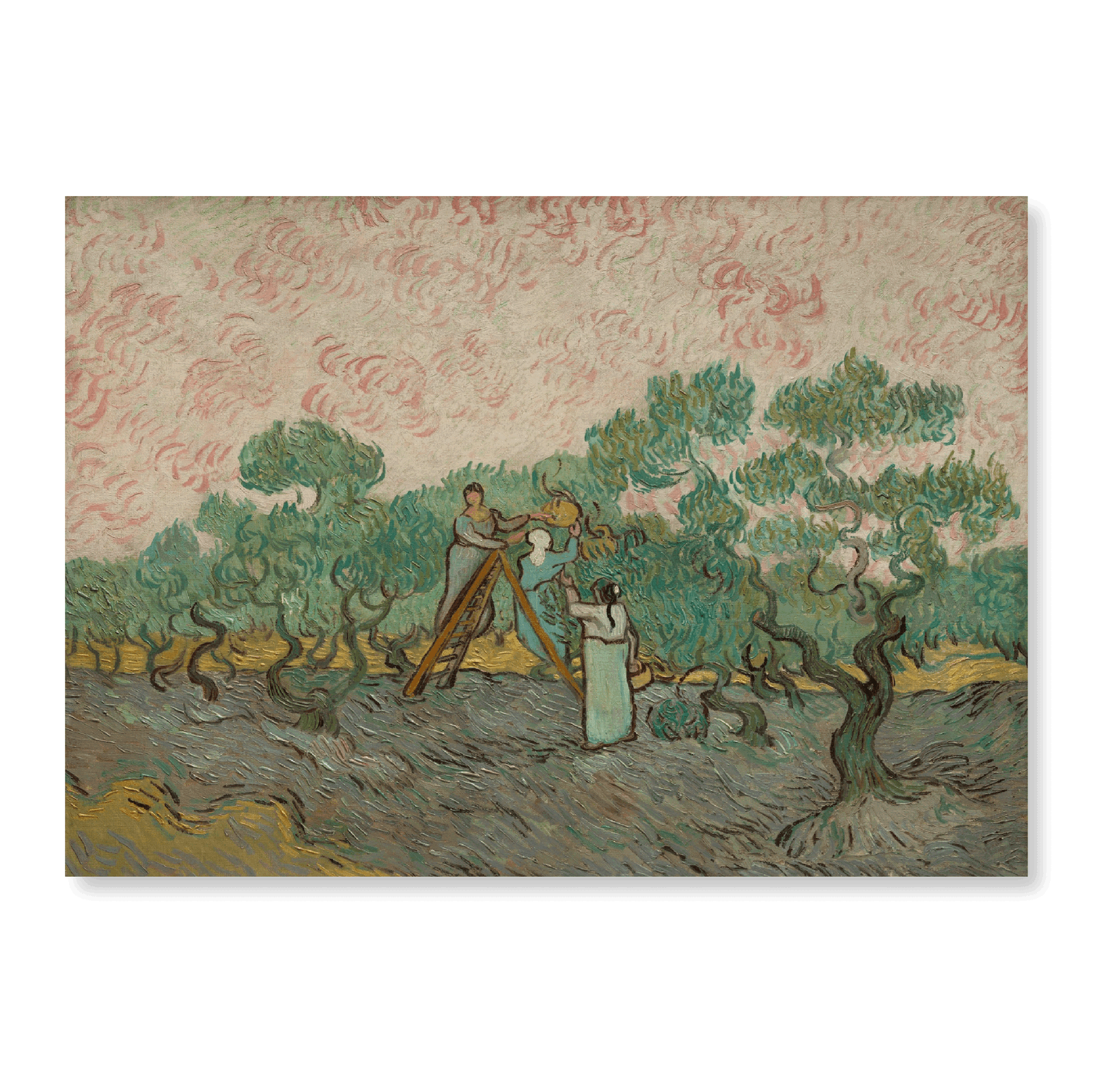 Van Gogh: "Women Picking Olives (1889)" - Jasper & Jute