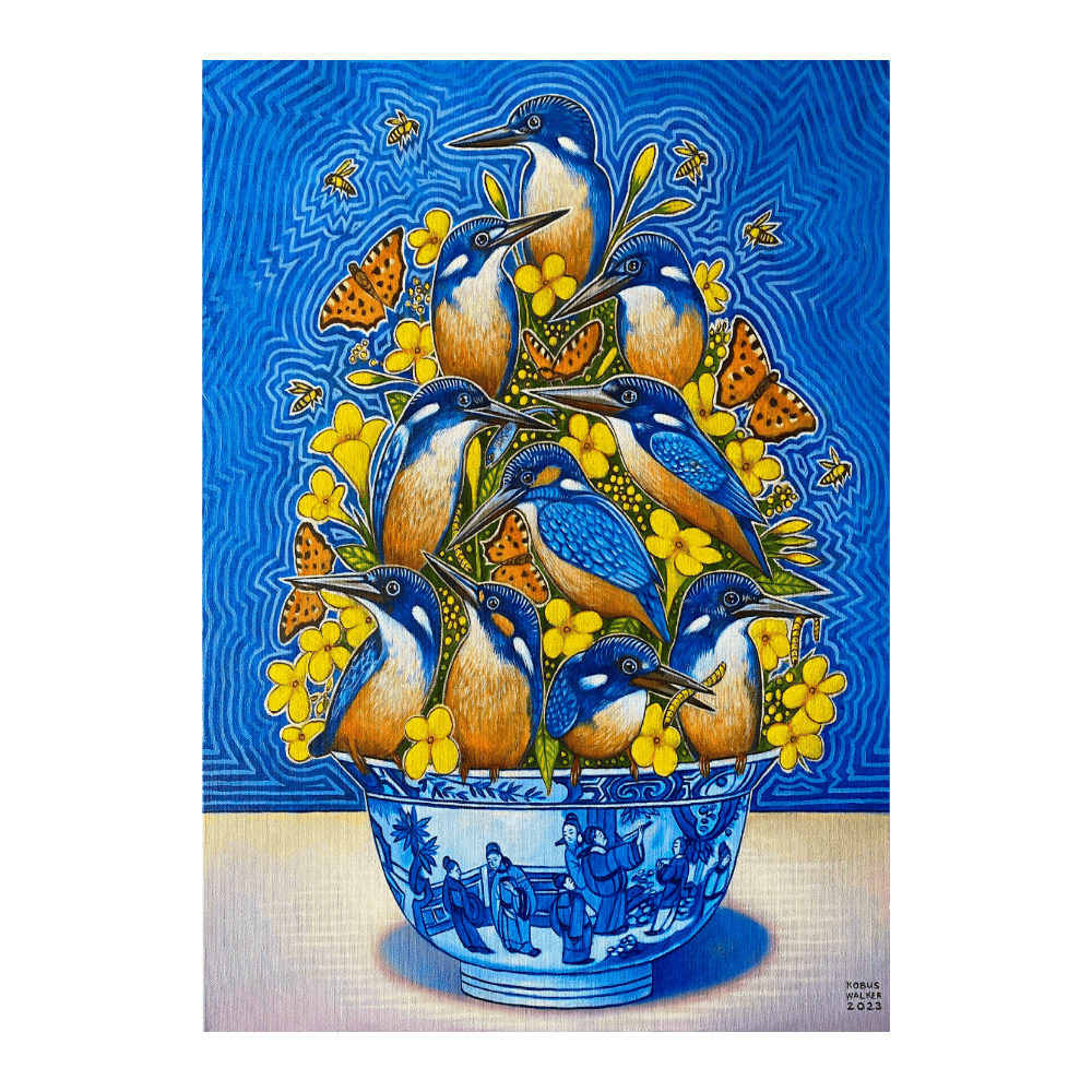 Vanitas stillife With Kingfishers