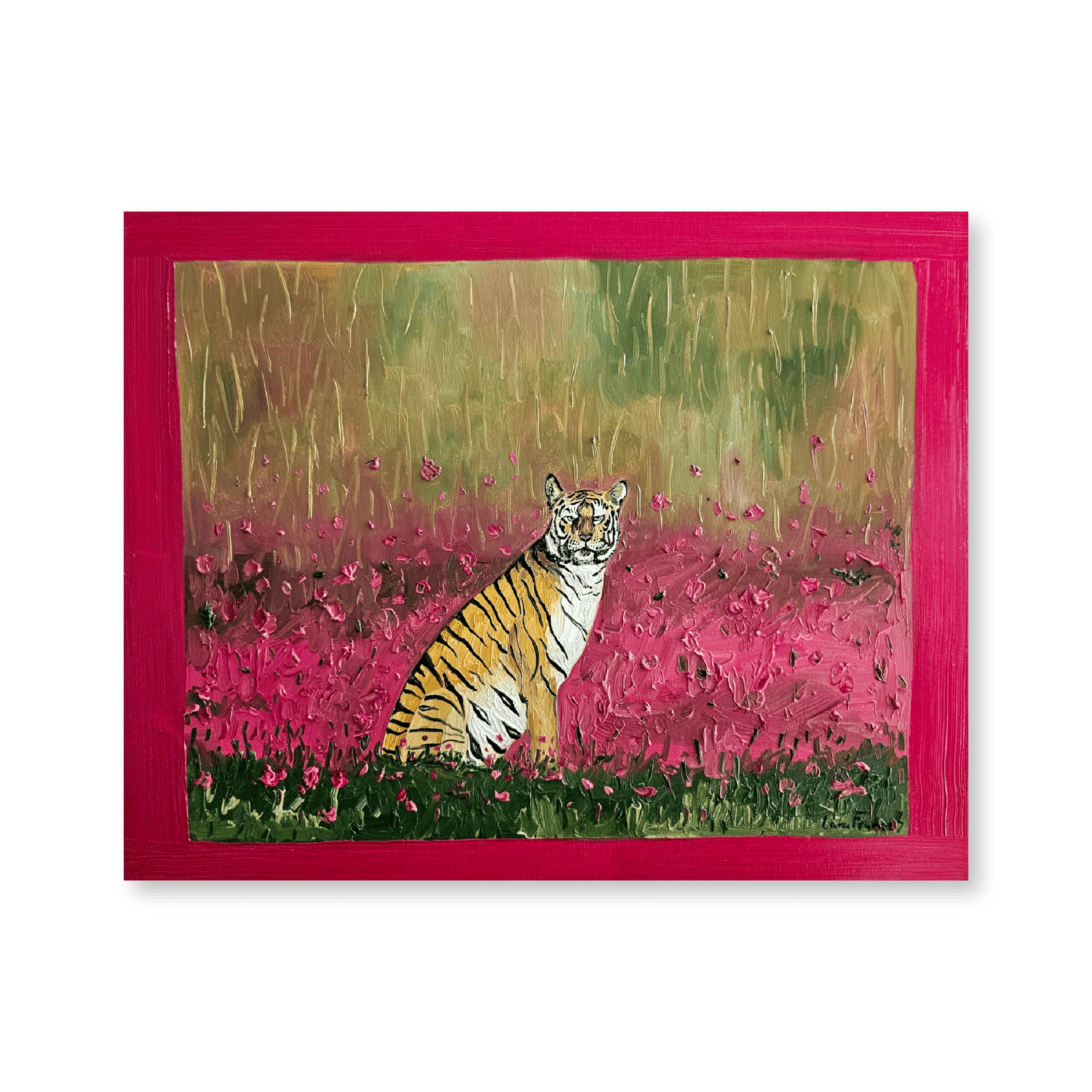 Tigress In Magenta Meadow | Original