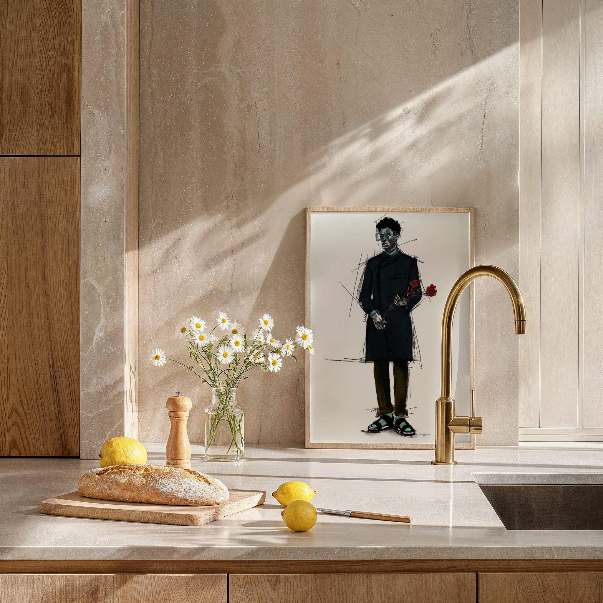 Man With The Flowers