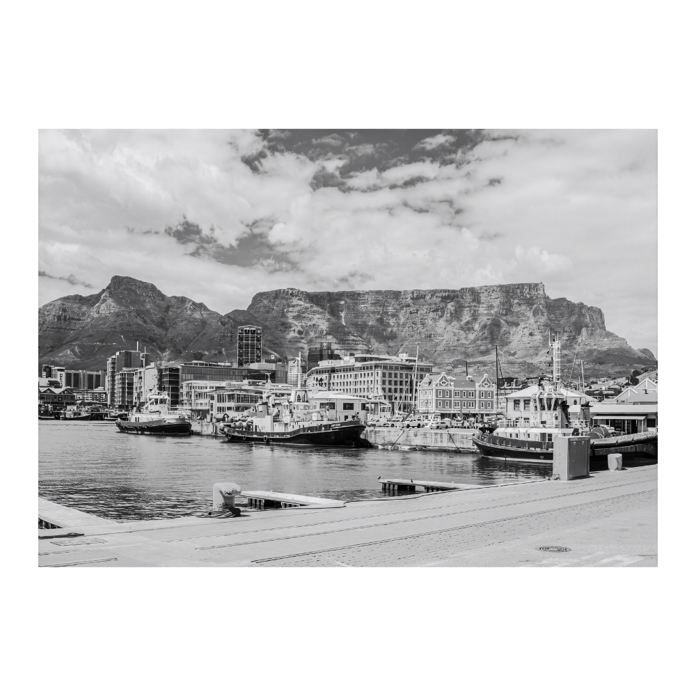 Cape Town Waterfront, Black And White