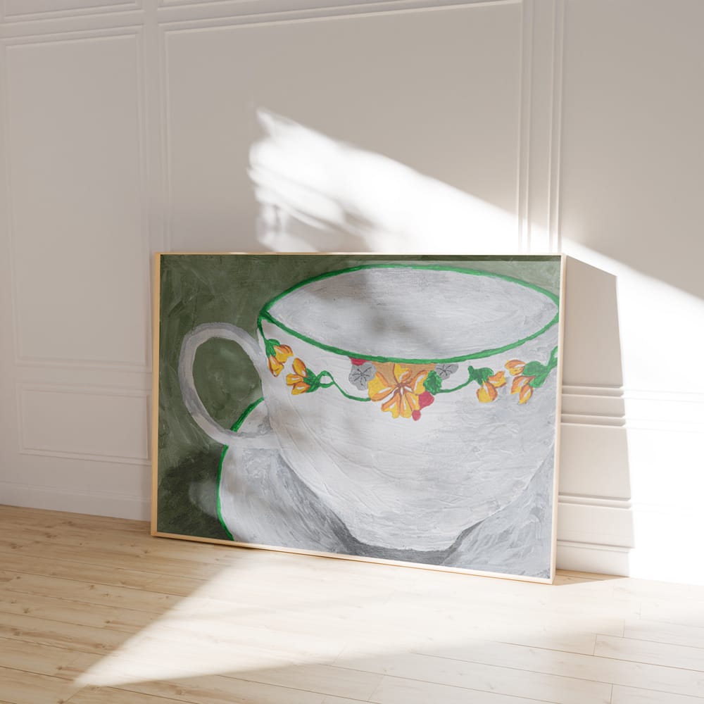 Teacup With Flowers