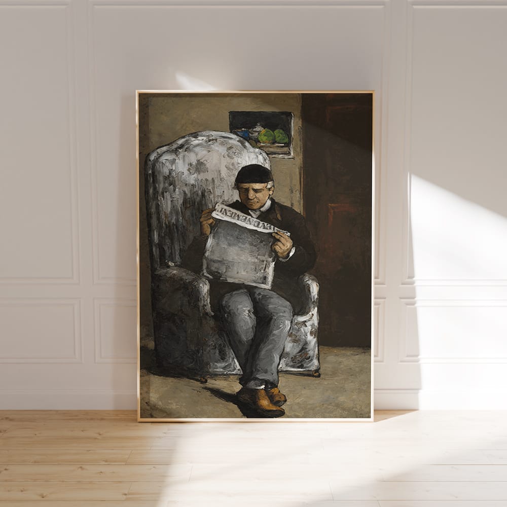 Paul Cézanne: "The Artist’s Father,Reading L’Événement" (1866)