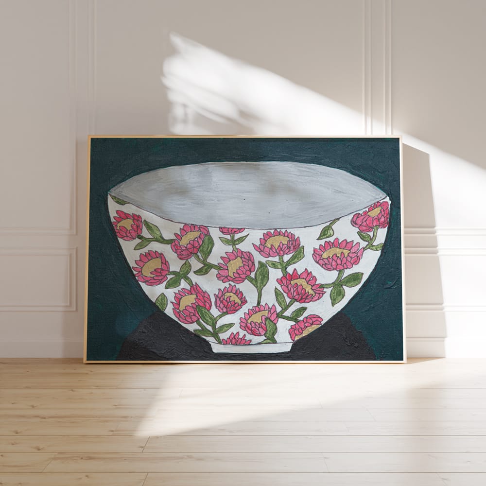 Pink Protea Bowl