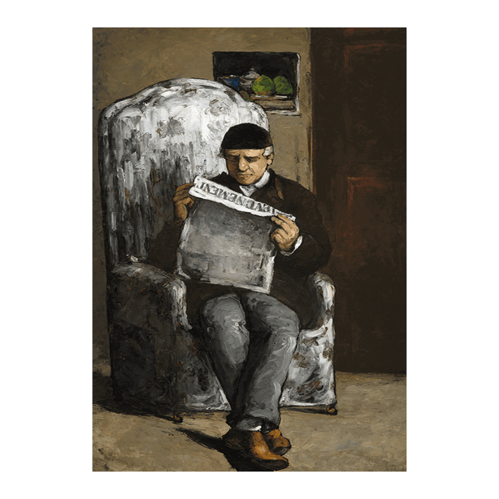 Paul Cézanne: "The Artist’s Father,Reading L’Événement" (1866)