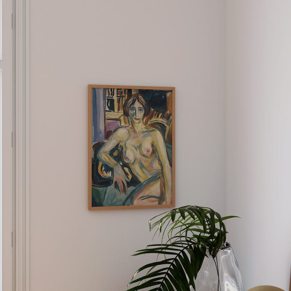 Edvard Munch: "Nude, Sitting on the Couch" (1925-1926)
