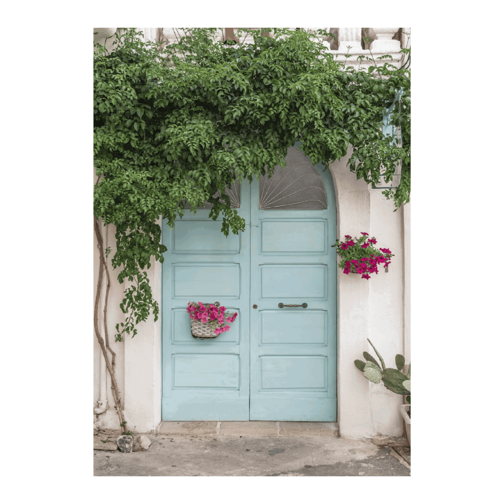Door With Flowers