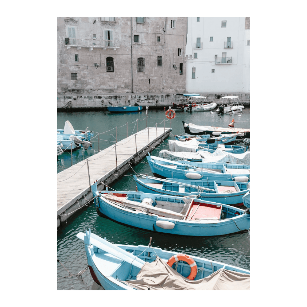 Boats In A Port In Puglia