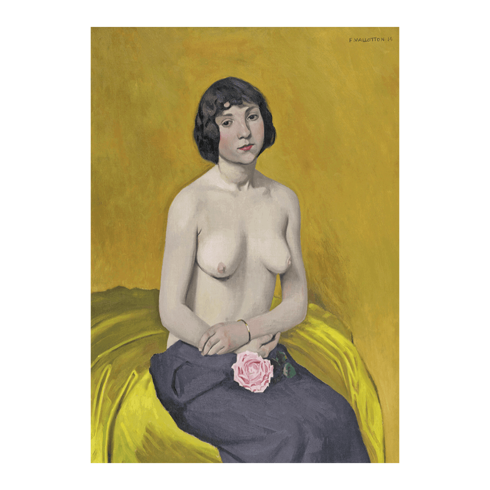 Félix Vallotton: "Woman with Rose" (1914)
