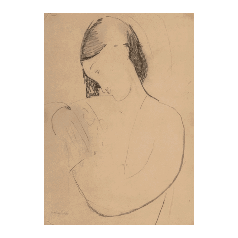 Modigliani: "Busta di donna con testa di profile" (1916)