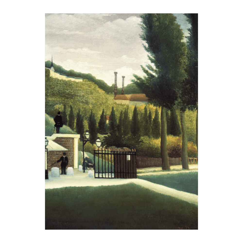 Henri Rousseau's Henri Rousseau: "Toll Gate (The Customs Post)" (ca. 1890)