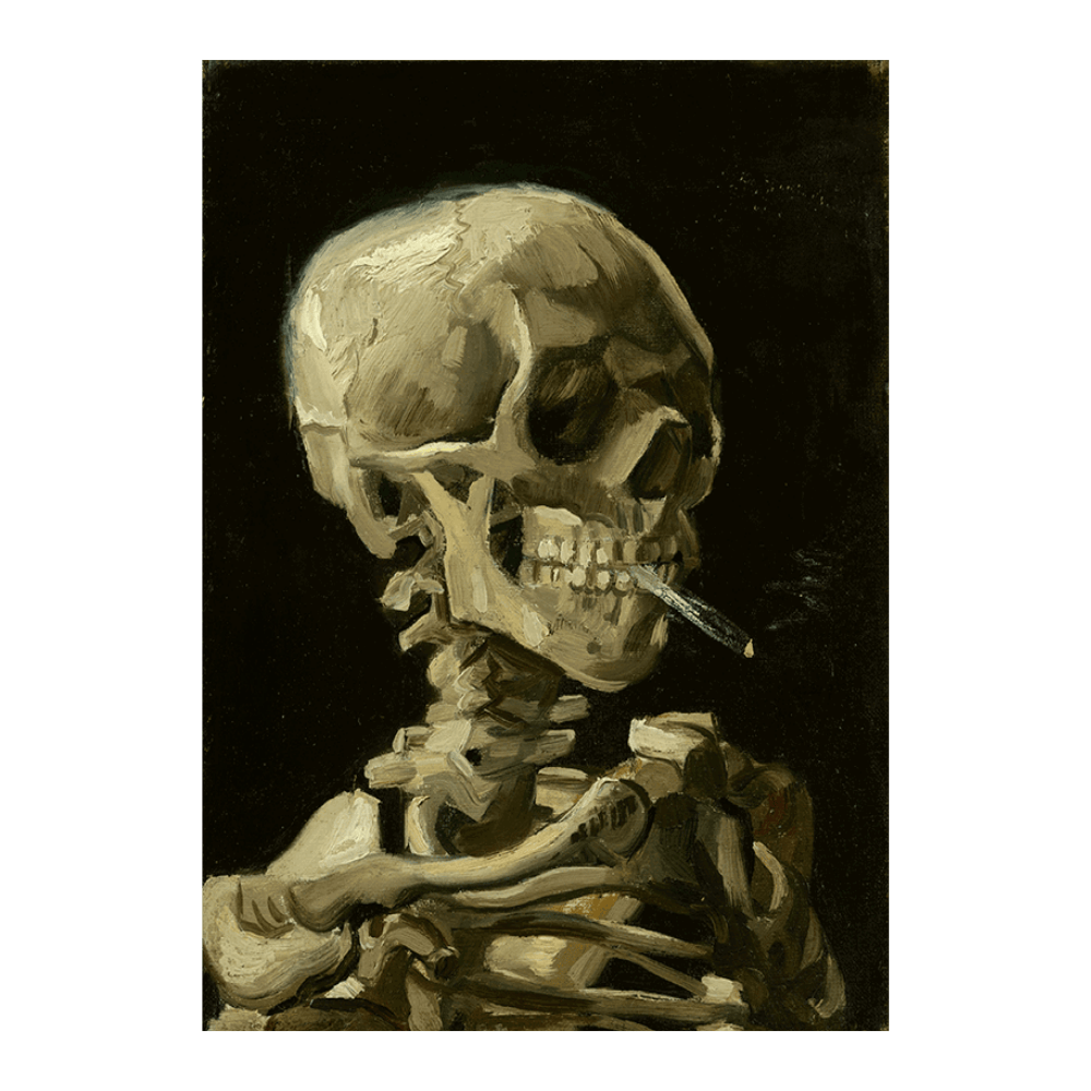 ‍Van Gogh: "Head Of A Skeleton With A Burning Cigarette" (100% off)