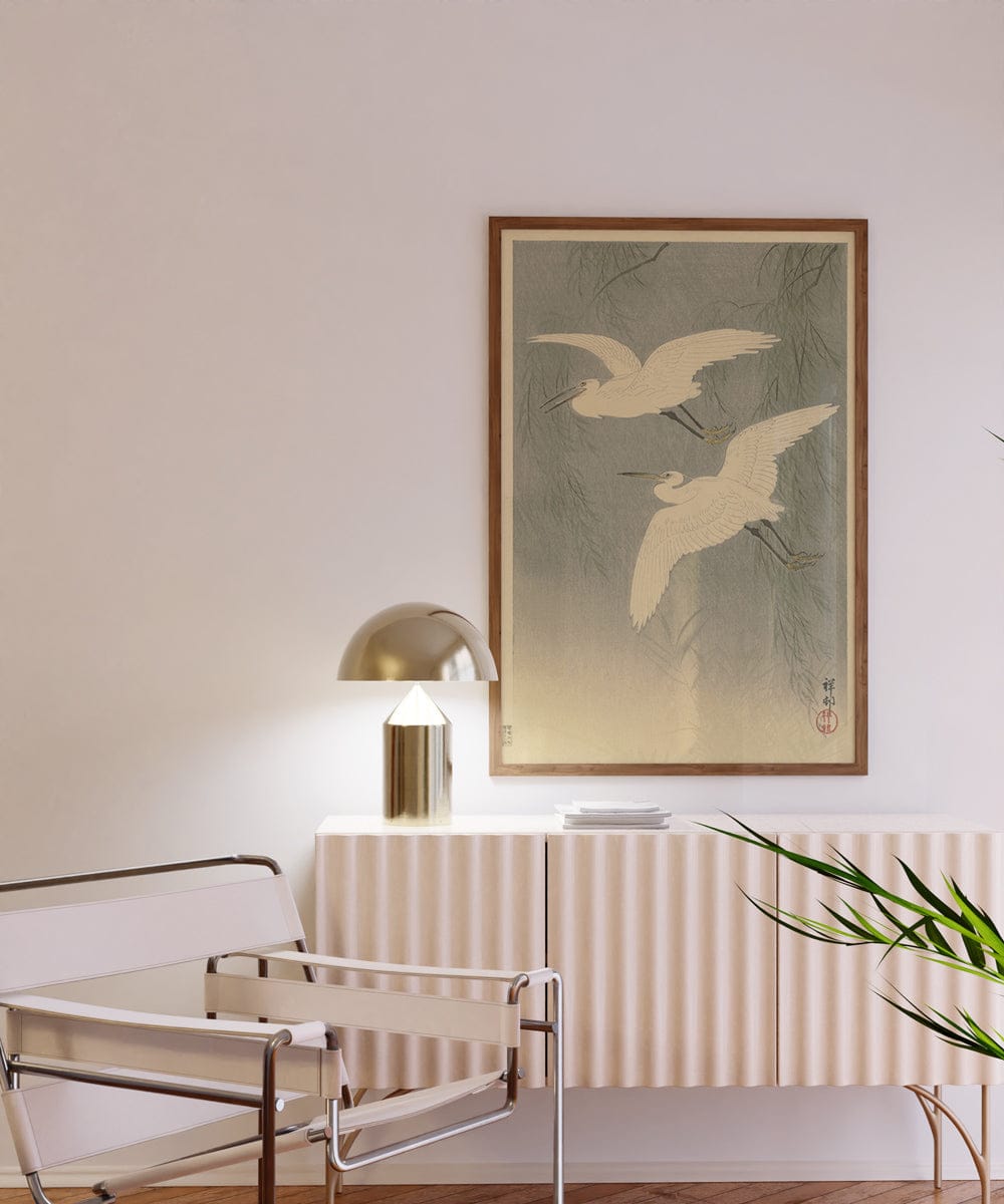 Ohara Koson: "Little Egrets in Flight"