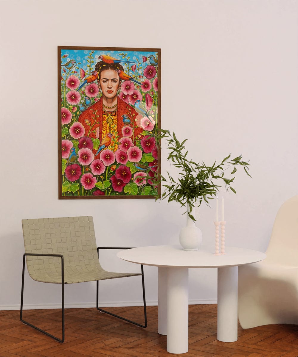 Frida With Waxbills