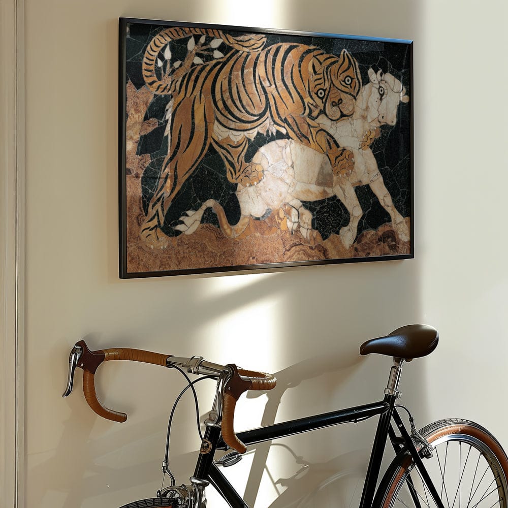 Tiger Attacking A Calf