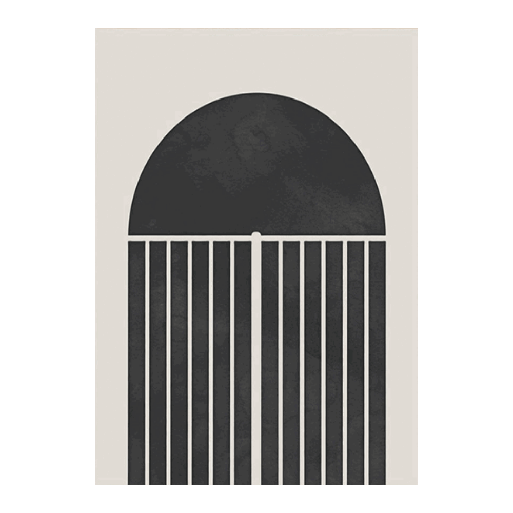 Mid Century Black Arch