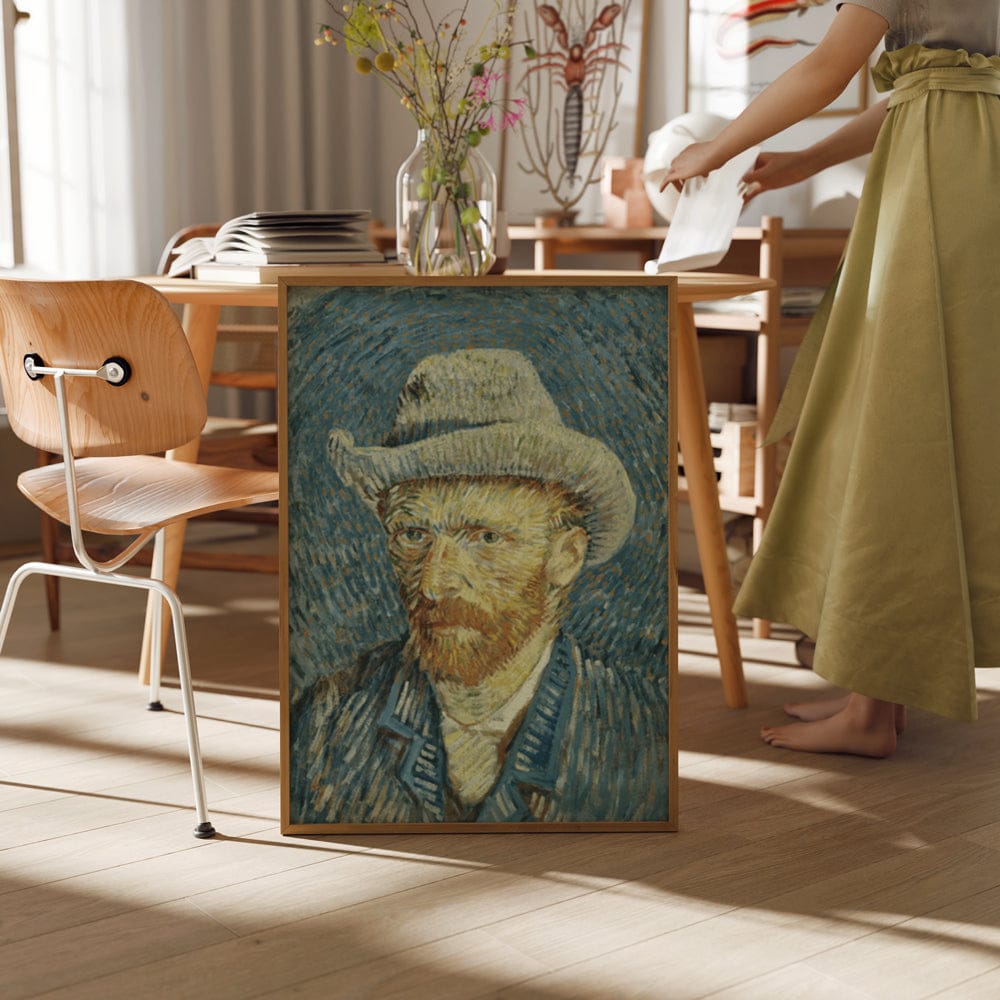 Van Gogh 1887: "Self-Portrait with Grey Felt Hat"