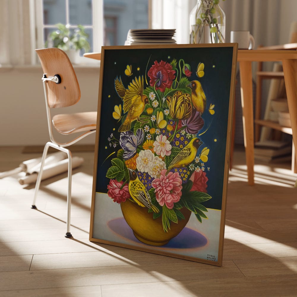 Flowers, Birds And Butterflies