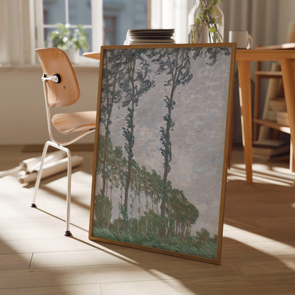 Monet: "Wind Effect, Series of The Poplars" (1891)