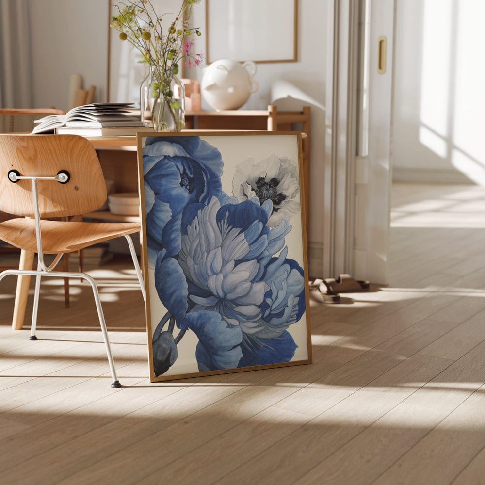 Poppy & Peony Delft Blue White IV