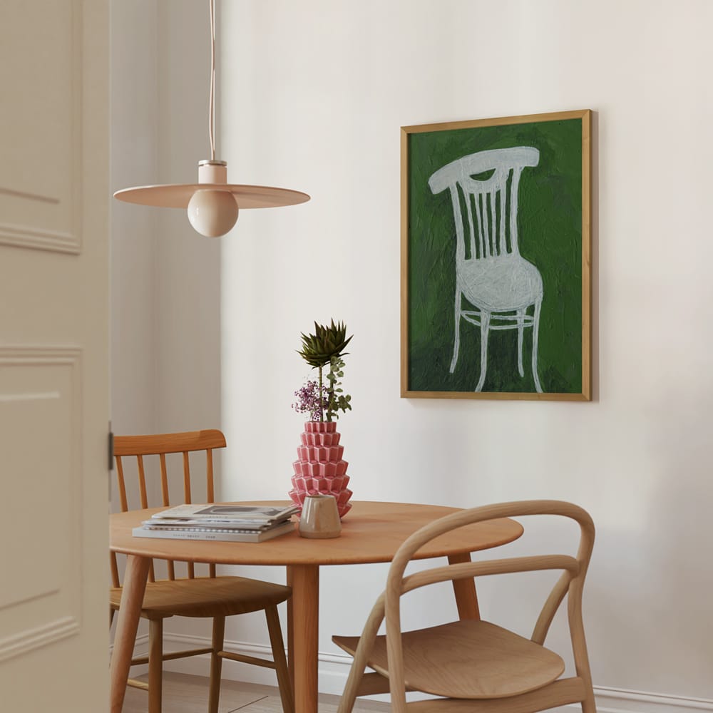 White Chair On Green