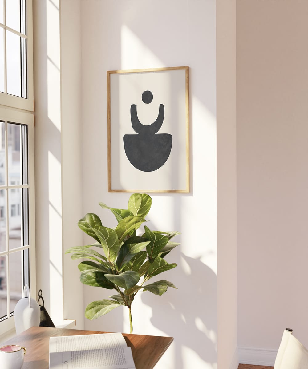 Mid Century Balance Black