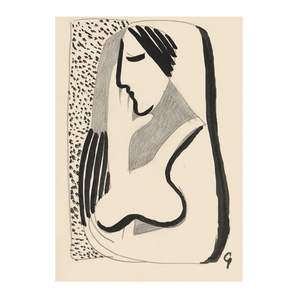 Mikuláš Galanda: "Thoughtful Woman" (1936)