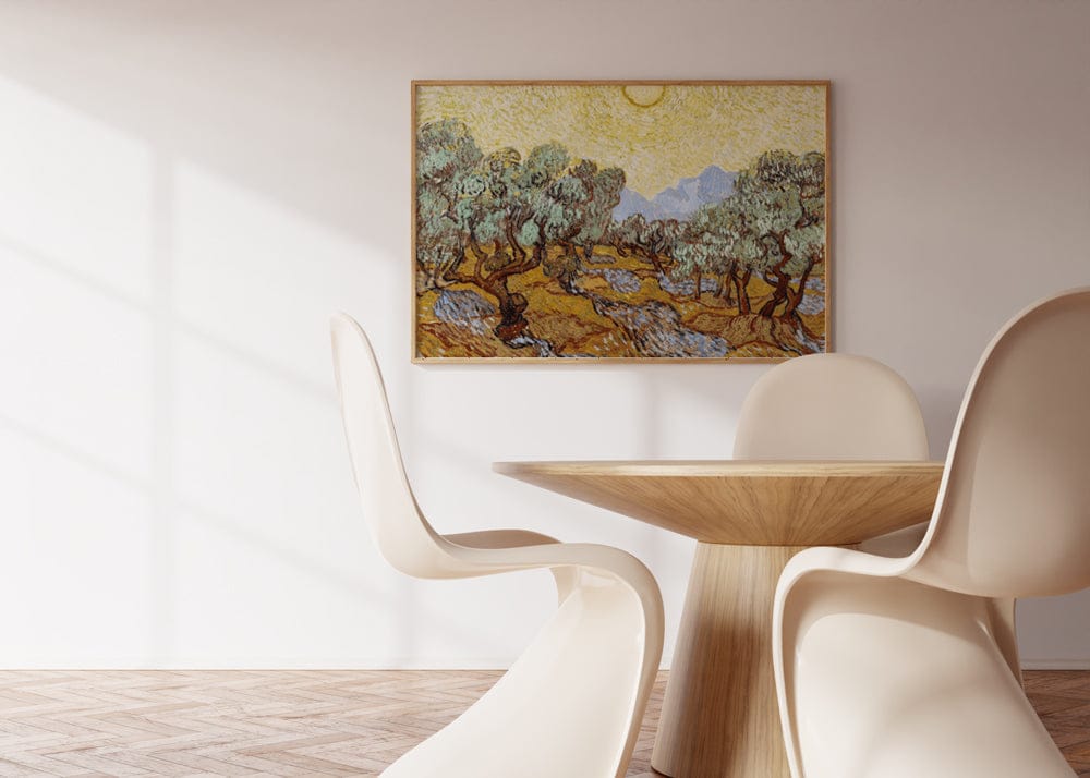 Van Gogh 1889: "Olive Trees with Yellow Sky and Sun"