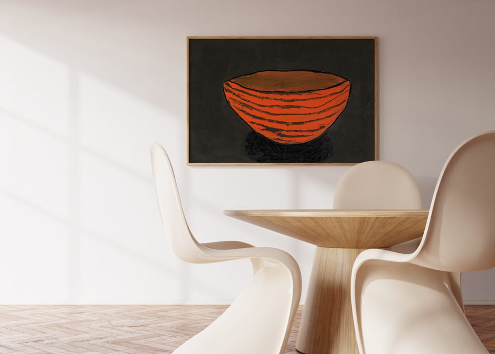 Orange Bowl On Black