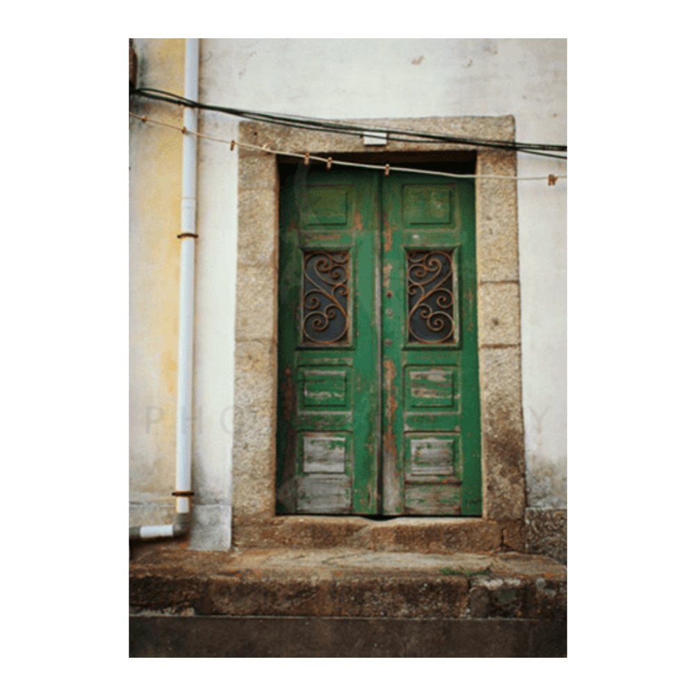 Green Ornate Door