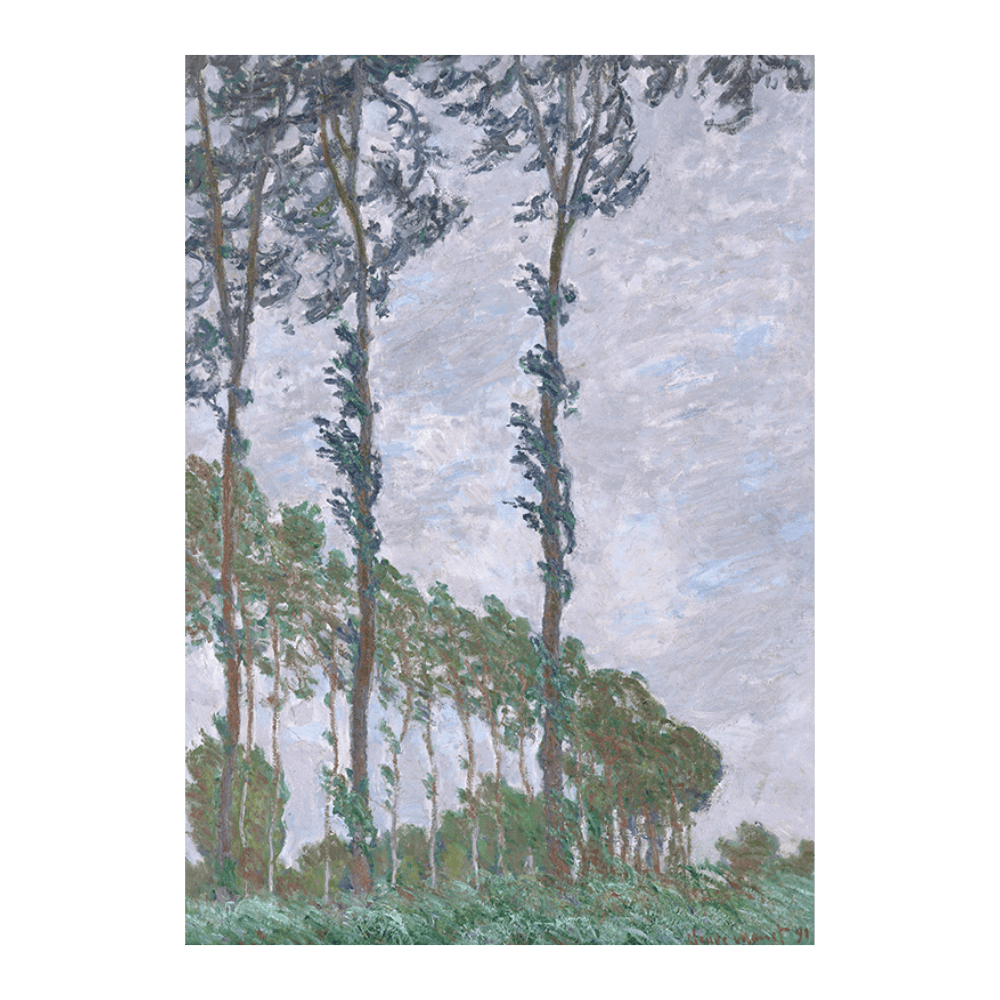 Monet: "Wind Effect, Series of The Poplars" (1891)