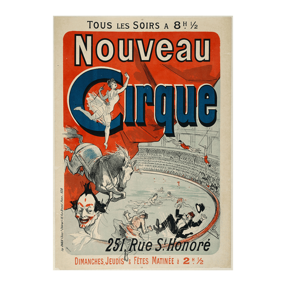 Jules Chéret: "Nouveau Cirque, 251, Rue St. Honoré" (1886)