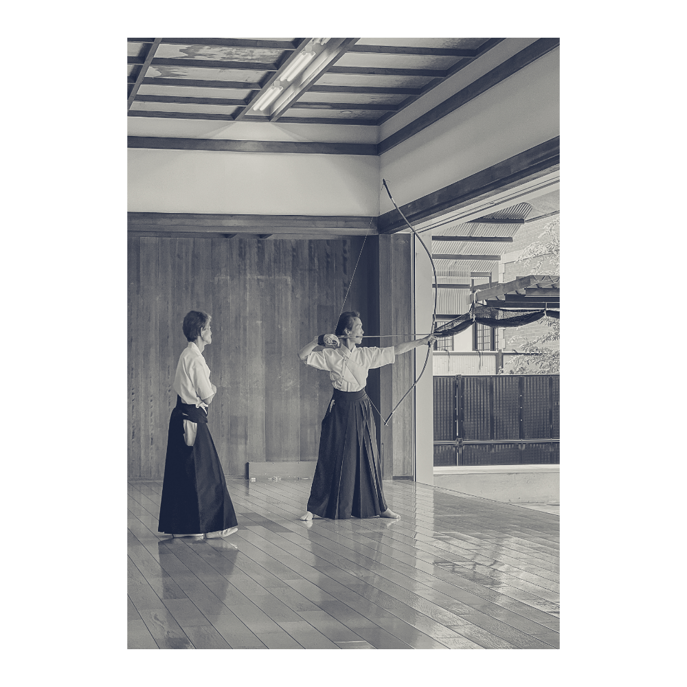 Kyudo Archers Facing Off